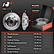 APBRPS1320 12 Pcs Front & Rear Drilled Brake Rotors & Brake Pads