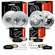 APBRPS1325 12 Pcs Front & Rear Drilled Brake Rotors & Brake Pads