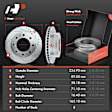 APBRPS133 Front & Rear Drilled Rotors & Ceramic Brake Pads
