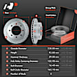 APBRPS133 Front & Rear Drilled Rotors & Ceramic Brake Pads