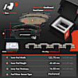 APBRPS1343 12 Pcs Front & Rear Drilled Brake Rotors & Ceramic Brake Pads