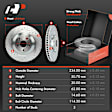 APBRPS1347 12 Pcs Front & Rear Drilled Brake Rotors & Brake Pads