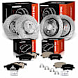 Brake Rotor and Pad Kit, 12 Pcs, Front & Rear, A-Premium, APBRPS1354