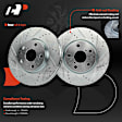 APBRPS1369 6 Pcs Front Drilled Rotors & Ceramic Brake Pads