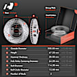 APBRPS136 Front Drilled Rotors & Ceramic Brake Pads