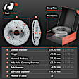 APBRPS1373 16 Pcs Front & Rear Drilled Brake Rotors & Pads + Brake Calipers