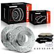 APBRPS1382 6 Pcs Front Drilled Brake Rotors & Ceramic Brake Pads