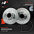 APBRPS1382 6 Pcs Front Drilled Brake Rotors & Ceramic Brake Pads