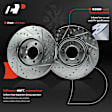 APBRPS1383 6 Pcs Front Drilled Rotors & Ceramic Brake Pads
