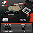APBRPS1387 6 Pcs Front Drilled Rotors & Ceramic Brake Pads