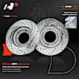 APBRPS1387 6 Pcs Front Drilled Rotors & Ceramic Brake Pads
