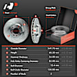 APBRPS1397 12 Pcs Front & Rear Drilled Rotors & Ceramic Brake Pads