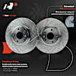 APBRPS1400 6 Pcs Front Drilled Brake Rotors & Ceramic Brake Pads