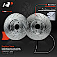 APBRPS1400 6 Pcs Front Drilled Brake Rotors & Ceramic Brake Pads