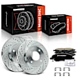 APBRPS1404 6 Pcs Front Drilled Rotors & Ceramic Brake Pads