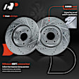 APBRPS1406 6 Pcs Front Drilled Brake Rotors & Ceramic Brake Pads