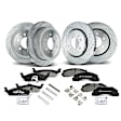 APBRPS140 Front & Rear Drilled Rotors & Ceramic Brake Pads