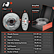 APBRPS1426 6 Pcs Front Drilled Brake Rotors & Ceramic Brake Pads