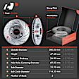 APBRPS142 Front & Rear Drilled Rotors & Ceramic Brake Pads