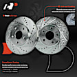 APBRPS1430 6 Pcs Front Drilled Rotors & Ceramic Brake Pads