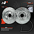 APBRPS1430 6 Pcs Front Drilled Rotors & Ceramic Brake Pads