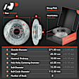APBRPS1439 6 Pcs Rear Drilled Rotors & Ceramic Brake Pads