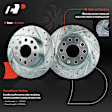 APBRPS1439 6 Pcs Rear Drilled Rotors & Ceramic Brake Pads