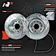 APBRPS1439 6 Pcs Rear Drilled Rotors & Ceramic Brake Pads