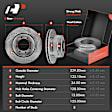 APBRPS1448 6 Pcs Rear Drilled Rotors & Ceramic Brake Pads