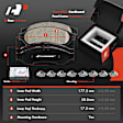 APBRPS1448 6 Pcs Rear Drilled Rotors & Ceramic Brake Pads