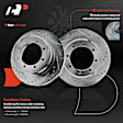 APBRPS1448 6 Pcs Rear Drilled Rotors & Ceramic Brake Pads