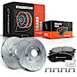 APBRPS148 Front Drilled Rotors & Ceramic Brake Pads