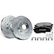 APBRPS148 Front Drilled Rotors & Ceramic Brake Pads