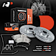APBRPS148 Front Drilled Rotors & Ceramic Brake Pads