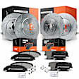 APBRPS149 Front & Rear Drilled Rotors & Ceramic Brake Pads