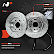 APBRPS1500 6 Pcs Front Drilled Brake Rotors & Ceramic Brake Pads