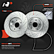 APBRPS1509 6 Pcs Front Drilled Brake Rotors & Ceramic Brake Pads