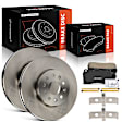 APBRPS1520 6 Pcs Rear Drilled Brake Rotors & Ceramic Brake Pads