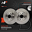 APBRPS1520 6 Pcs Rear Drilled Brake Rotors & Ceramic Brake Pads