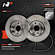 APBRPS1520 6 Pcs Rear Drilled Brake Rotors & Ceramic Brake Pads