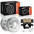 APBRPS1521 6 Pcs Front Drilled Brake Rotors & Ceramic Brake Pads