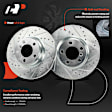 APBRPS1521 6 Pcs Front Drilled Brake Rotors & Ceramic Brake Pads