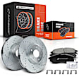 APBRPS152 Front Drilled Rotors & Ceramic Brake Pads