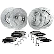 APBRPS153PG Front & Rear Drilled Rotors & Ceramic Brake Pads