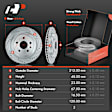 APBRPS153PG Front & Rear Drilled Rotors & Ceramic Brake Pads