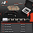 APBRPS1559 12 Pcs Front & Rear Drilled Brake Rotors & Ceramic Brake Pads