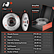 APBRPS155 Front & Rear Drilled Rotors & Ceramic Brake Pads