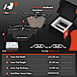 APBRPS1560 12 Pcs Front & Rear Drilled Brake Rotors & Ceramic Brake Pads