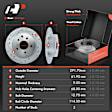 APBRPS156 Front & Rear Drilled Rotors & Ceramic Brake Pads