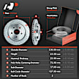 APBRPS158 Front & Rear Drilled Rotors & Ceramic Brake Pads